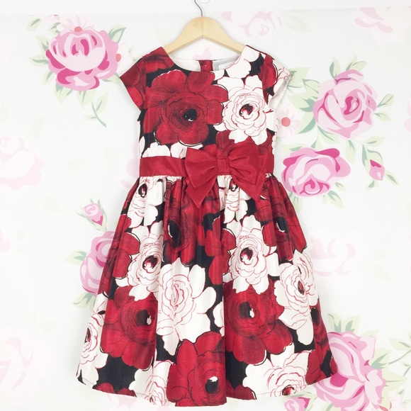 Gymboree Other - Gymboree Girl Red Floral Dress